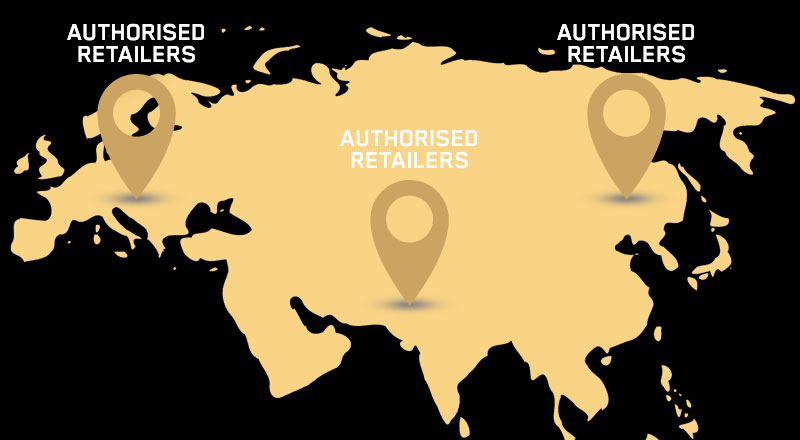 Map with Authorised Retailers